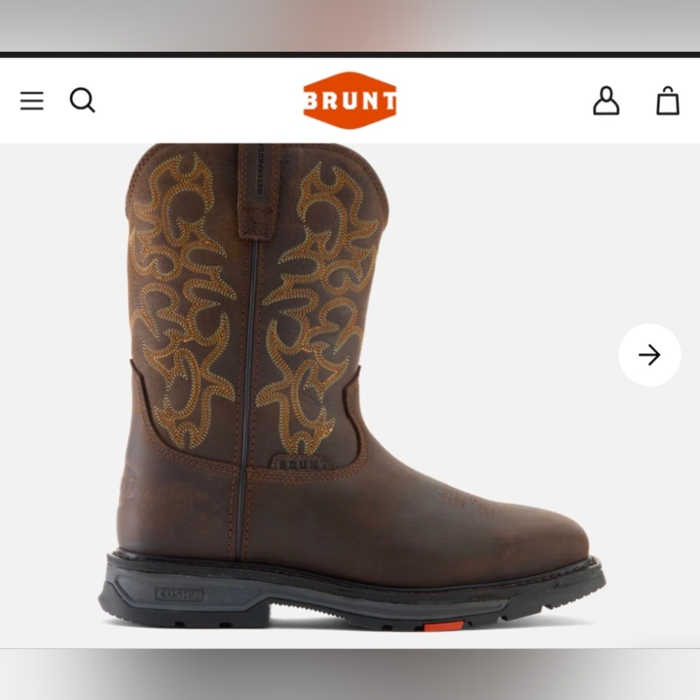 Brunt Men's Dark Brown Leather Boots